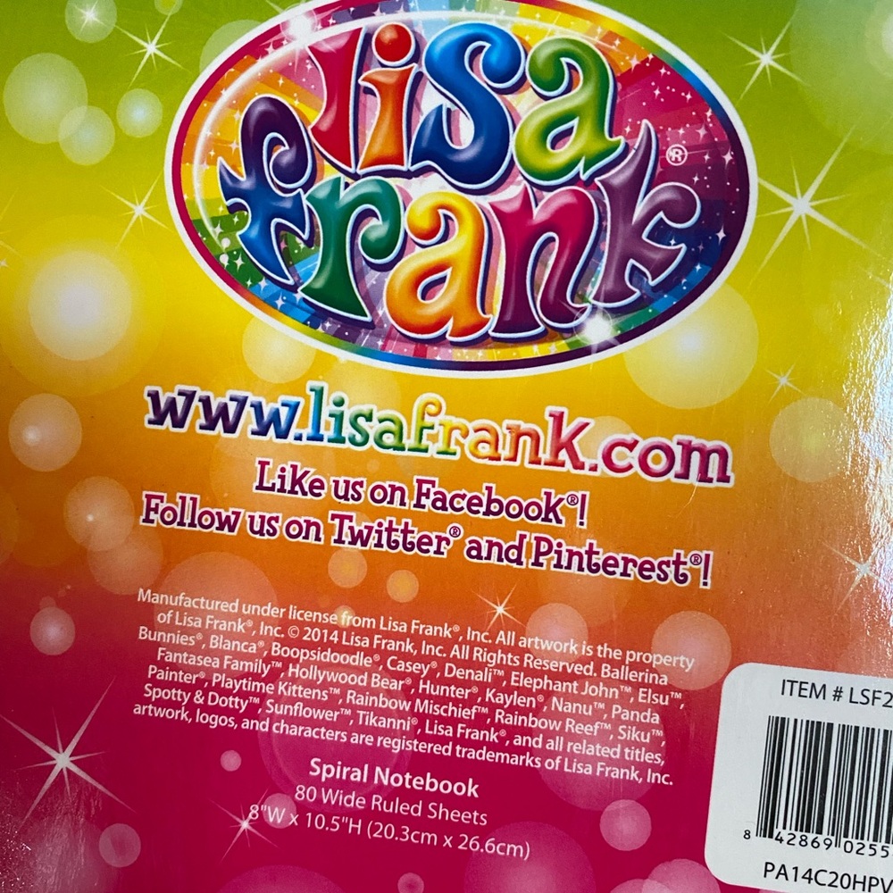 Lisa Frank Notebook - Picture 3 of 6